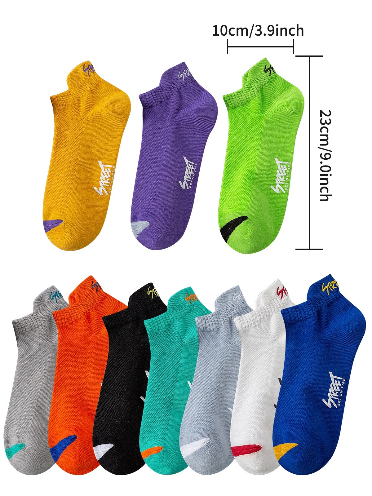 10 Pairs Low Cut Ankle Socks for Men&Women,Ultra-Thin Breathable Invisible Socks