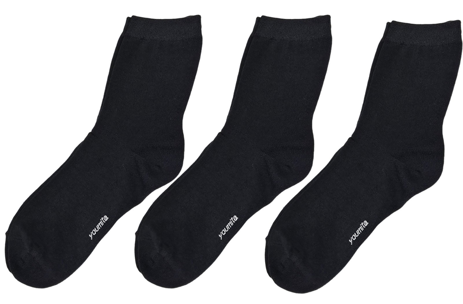 Women’s Cotton Blend Low Crew Socks, Made in Korea, 80% Cotton 20% Spandex