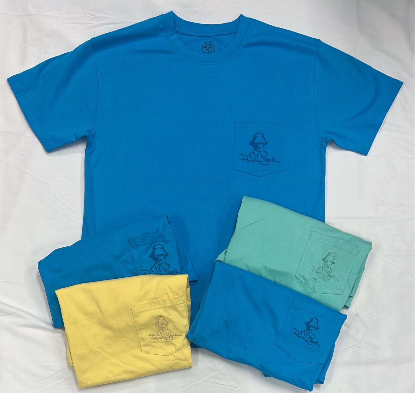 Panama Jack T-shirts, Size LG, Lot of 5, Cotton Blend Heavy Weight, Assorted