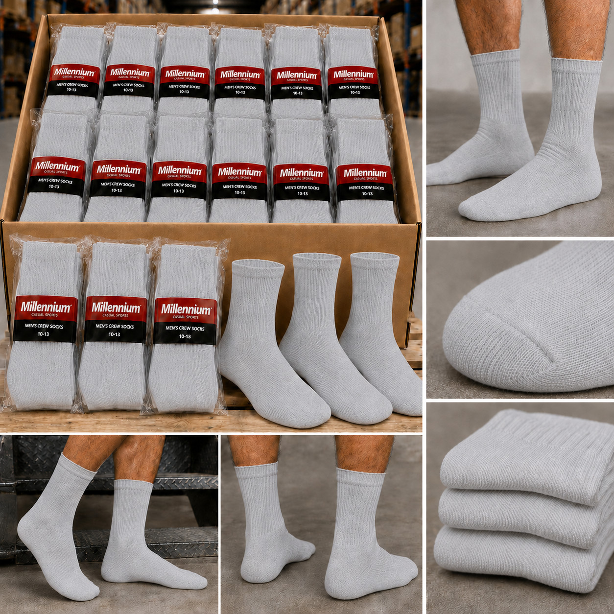 5-200 Dz Men’s Women Crew Socks Sports Casual Cotton Wholesale Bulk Pack Lots