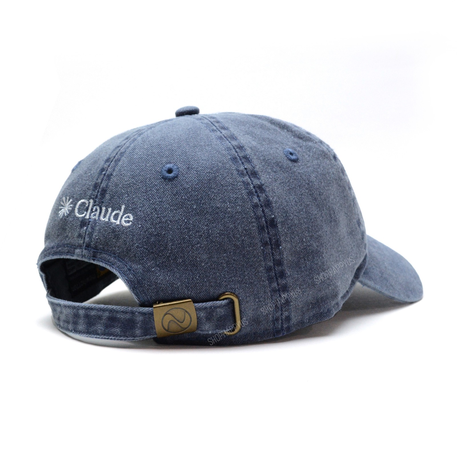 Anthropic Claude Thinking Hat Navy Blue Adjustable Strapback Baseball Cap New