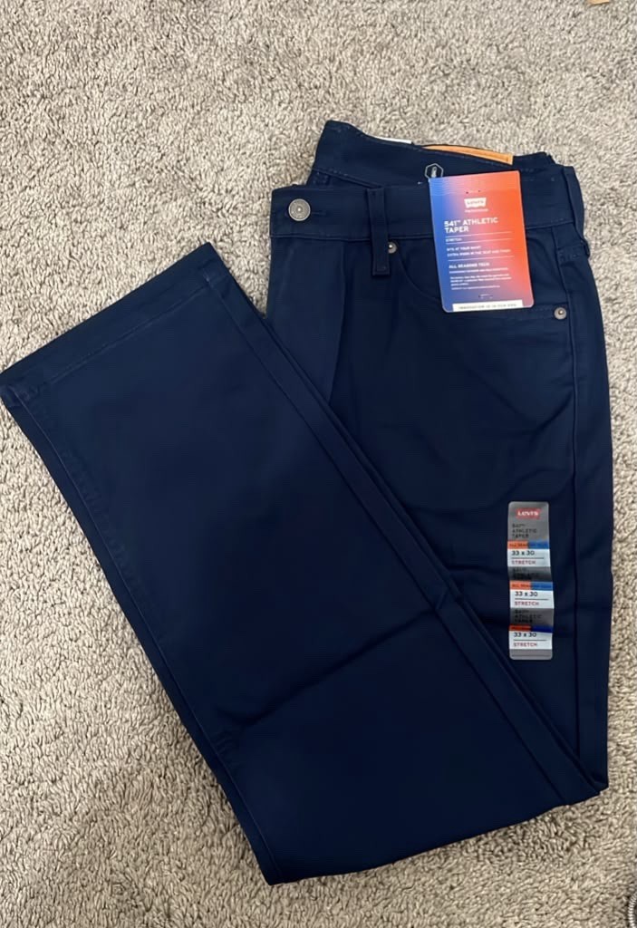 Men’s Levi’s® 541™ All Seasons Tech Athletic Stretch Taper Jeans 33×30