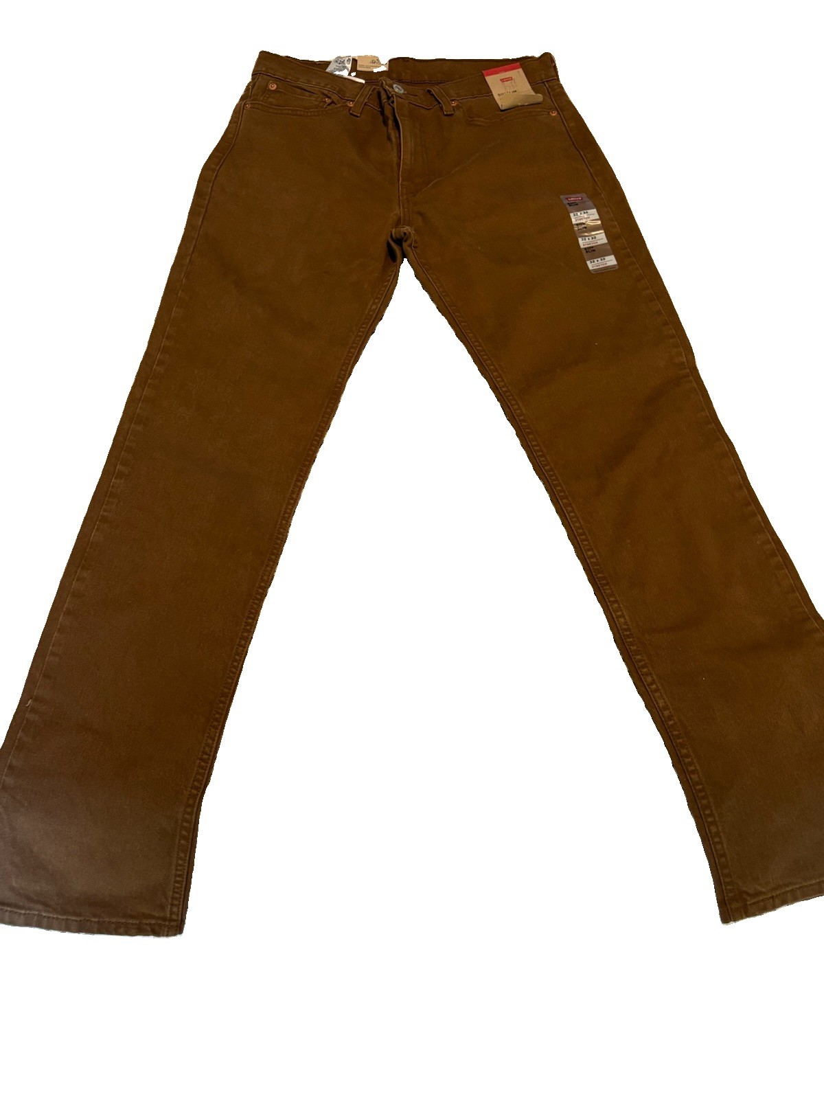 Levi’s 511 Slim Fit Stretch Denim Jeans Brown Dark Wash 5-Pocket Zip/Button