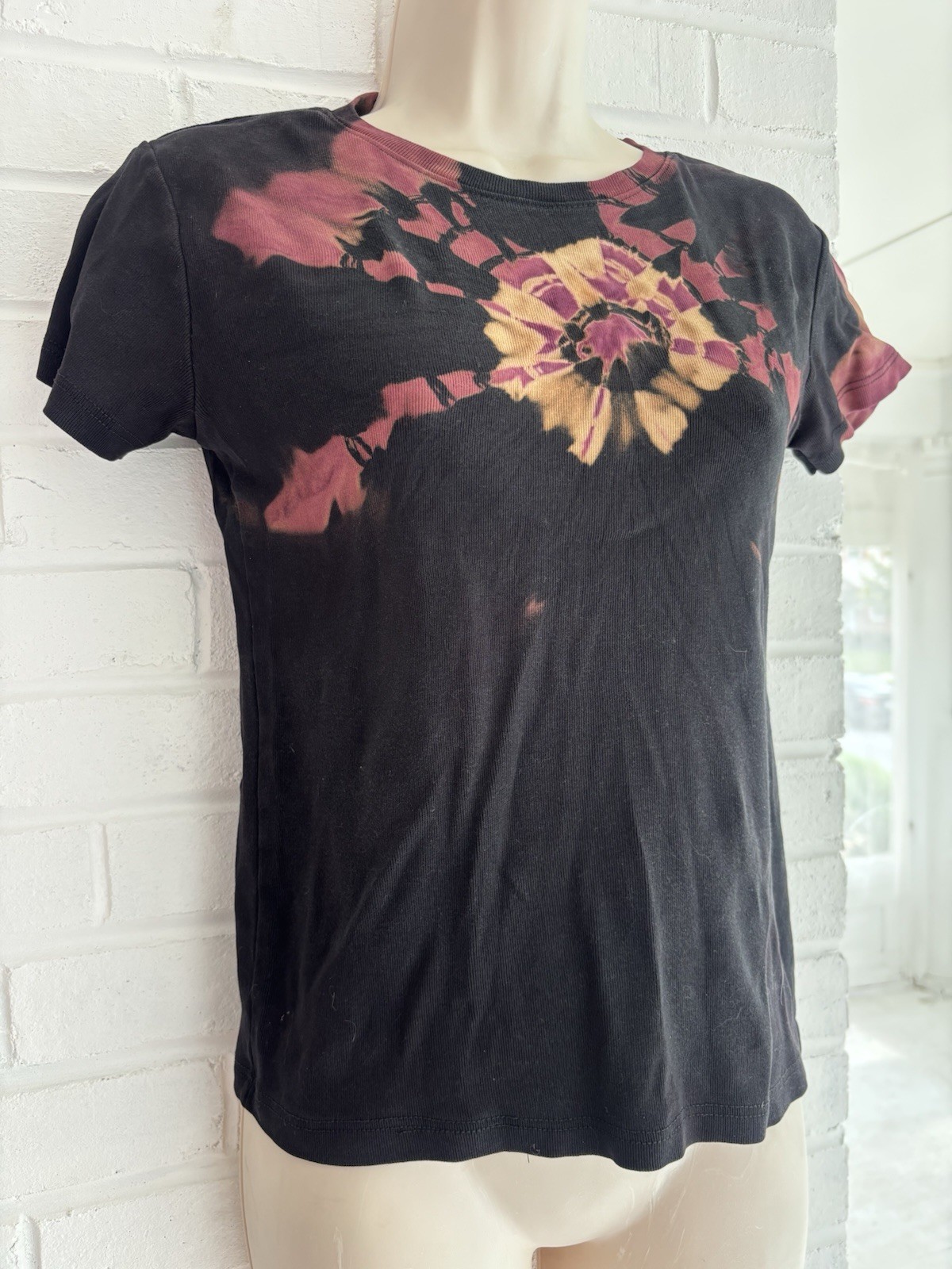 Hand Dyed Original Tie Dye Short Sleeve Cotton T-shirt Medium