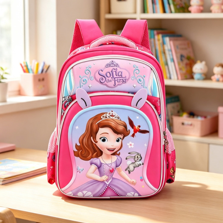 Sofia Princess Backpack Kids Girls School Bag Cartoon Bookbag Gift