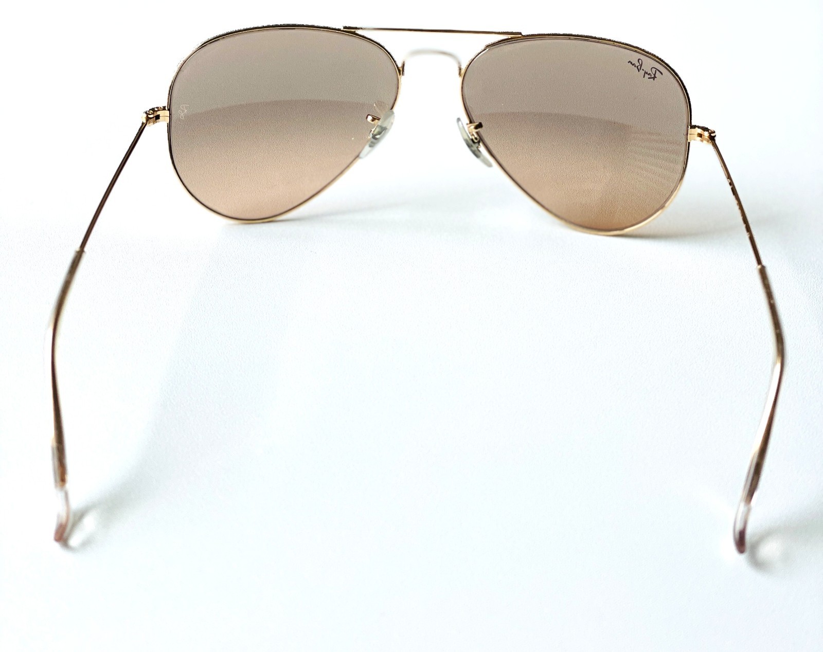 Ray-Ban RB3025 001/3E Aviator Sunglasses Arista Gold Silver Pink Mirror 55mm